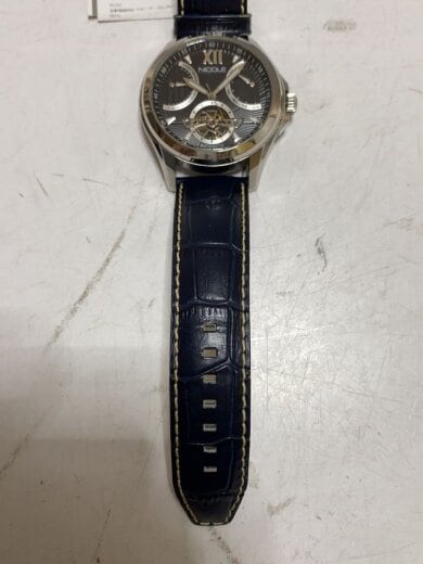 画像：NICOLE自動巻腕時計/アナログ/レザー/BLK/N90027