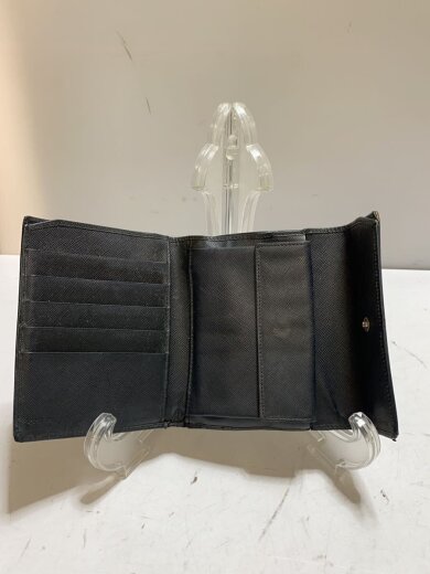 商品画像：2つ折り財布/レザー/BLK/レディース 4