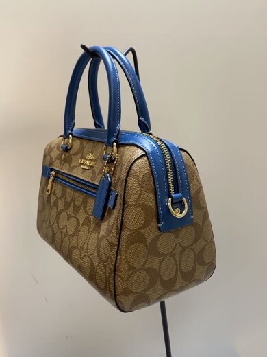 商品画像：ローワン・サッチェル_シグネチャー_ダークブラウンレザー/PVC 2