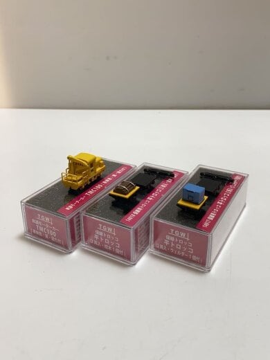 商品画像：津川洋行/起動モーターカー/TMC100/平トロッコ/ウェルダー1個/枕木1個/ミニカー// 4