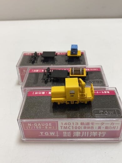 商品画像：津川洋行/起動モーターカー/TMC100/平トロッコ/ウェルダー1個/枕木1個/ミニカー// 5