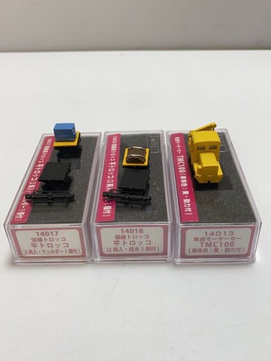商品画像：津川洋行/起動モーターカー/TMC100/平トロッコ/ウェルダー1個/枕木1個/ミニカー// 6