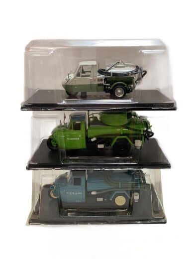 商品画像：アシェット/懐かしの商用車コレクション/マツダ/バキュームカー仕様/3台セット 1