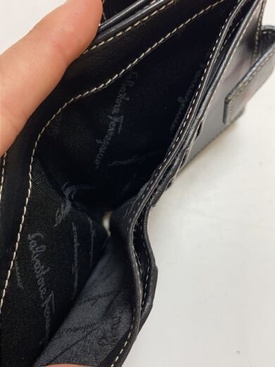商品画像：3つ折り財布/レザー/BLK/レディース 6