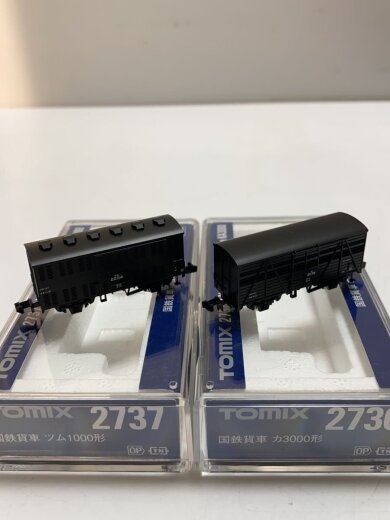 商品画像：10点セット/Nゲージ/国鉄貨車/カ/トラ/エ1/チ1/レム/ワム/ツム/木材付/急行便 2