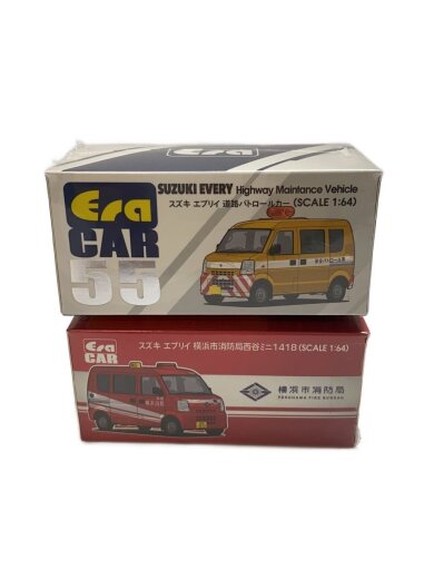 商品画像：ERA CAR/SUZUKI/エブリイ/1/64/道路パトロールカー/横浜市消防局西谷ミニ// 1