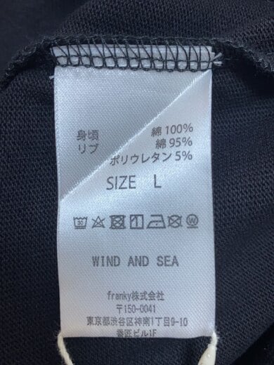 商品画像：長袖Tシャツ/L/コットン/BLK/wds-c-hys-24-q2-10// 4