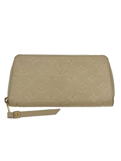 商品画像：ポルト・フォイユ・スクレット・ロン_モノグラム・アンプラント/レザー/WHT/モノグラム/レディース 1