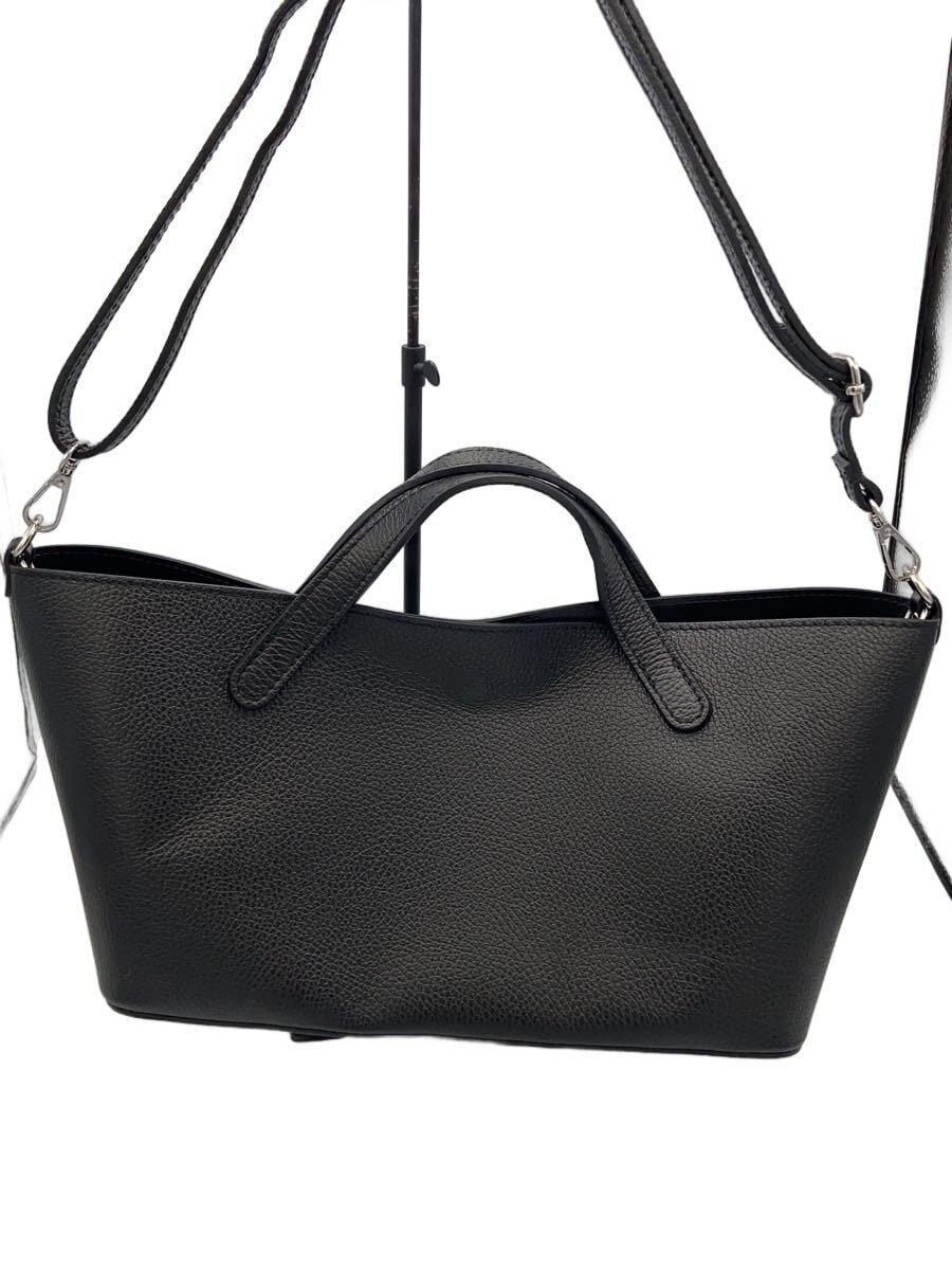 AULENTTI / フナガタSHOULDERツキトート/ショルダーバッグ/牛革/BLK/無地/FB 07920 DO