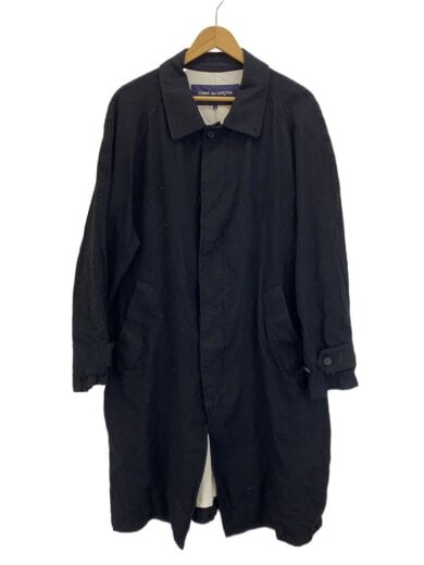 商品画像：ステンカラーコート/S/ウール/BLK/HN-C101 1