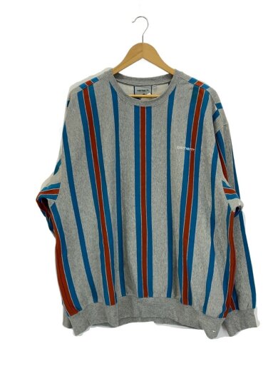 商品画像：スウェット/XXL/コットン/GRY/BLANKET STRIPES SWEATSHIRT 1