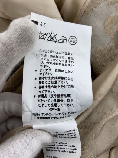 商品画像：テーラードジャケット/38/コットン/BEG/総柄 5