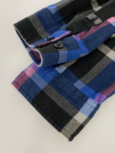 商品画像：23AW/Plaid Flannel Shirt/長袖シャツ/S/コットン/BLU// 5