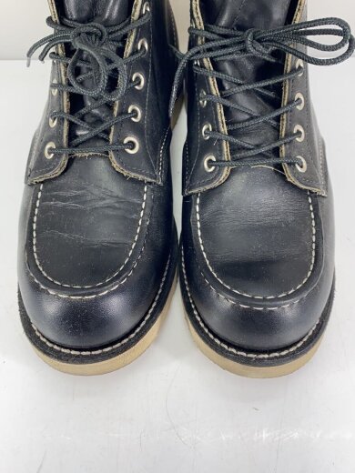 画像：RED WINGレースアップブーツ/27.5cm/BLK/レザー/9075/セッター/モックトゥ8