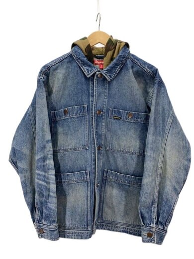 商品画像：ジャケット/M/デニム/IDG/worm hooded chore coat denim 1