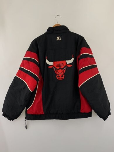 商品画像：ジャケット/L/ナイロン/BLK/BULLS 2