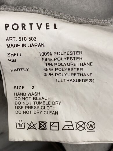 画像：portvelスウェット/2/ポリエステル/GRY/510　503//4