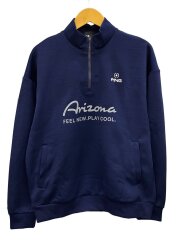 621-4266905 スポーツウェアー/M/BLU/621-4266905/全方向ストレッチピンカリハイゲージハーフジップハ