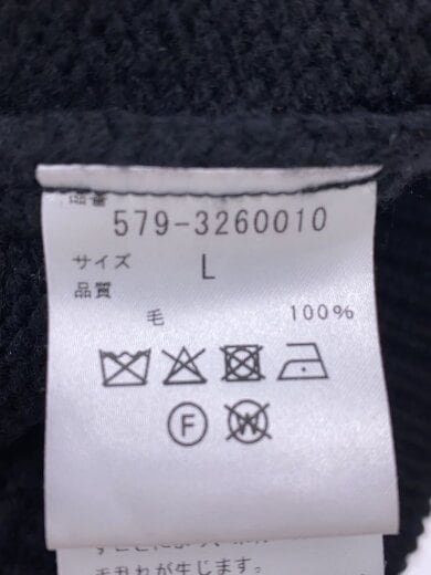 商品画像：ニット・セーター(厚手)/L/ウール/BLK/579-3260010 4