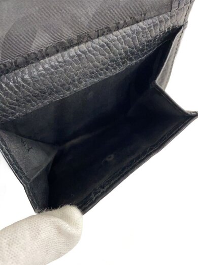 商品画像：2つ折り財布/レザー/BLK/無地/メンズ 5