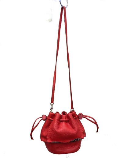 商品画像：ショルダーバッグ/レザー/RED/無地/F57543 3