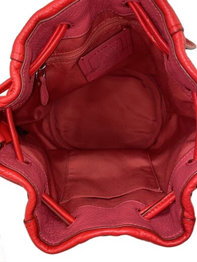 商品画像：ショルダーバッグ/レザー/RED/無地/F57543 6