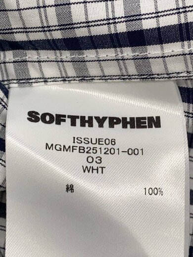 商品画像：半袖シャツ/3/コットン/WHT/チェック/MGMFB251201 4