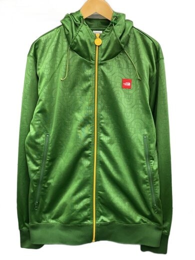 商品画像：ジップパーカー/L/ポリエステル/GRN/総柄 1