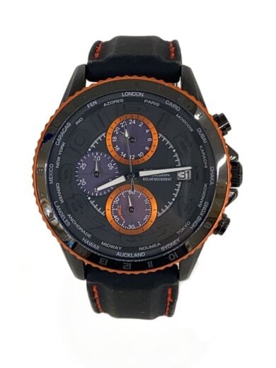 商品画像：ソーラー腕時計/アナログ/ラバー/BLK/BLK/MOS44 1