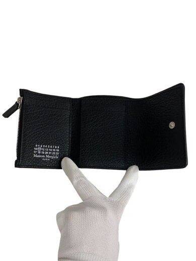 商品画像：3つ折り財布/レザー/BLK/無地/メンズ/SA3UI0010 4