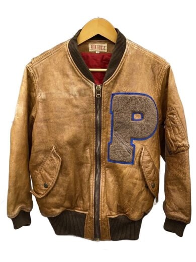 商品画像：レザージャケット・ブルゾン/M/牛革/BRW/15PJ-1 1