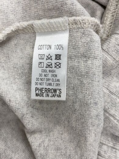 商品画像：Tシャツ/L/コットン/GRY/日本製 4
