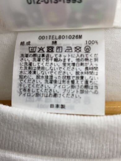 商品画像：Tシャツ/XXL/コットン/WHT/001TEL801026M 4