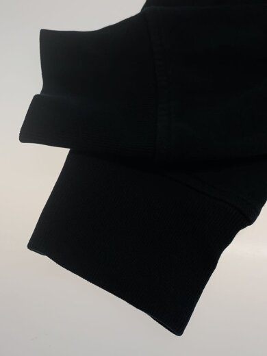 商品画像：ジップパーカー/L/コットン/BLK/無地/色褪せ有 5