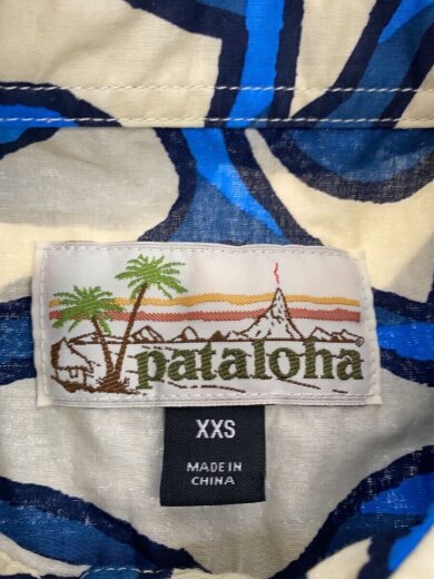 画像：patagoniaアロハシャツ/XXS/パタロハ/ベージュ/総柄/STY52561SP17/PATALOHA/ラクダ色///3