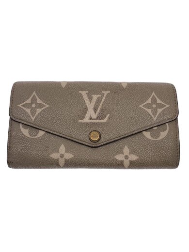 商品画像：ポルト・フォイユ・サラNM_モノグラム・アンプラント_バイカラー_トゥルトレール×クレーム/--/BEG/モノ 1