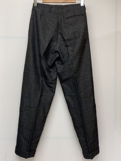 商品画像：60s/OPTIジッパー/スラックスパンツ/ウール/BLK/チェック 2