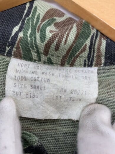 商品画像：タイガーストライプカモ/民間/ジャケット/S/コットン/GRN/カモフラ 3