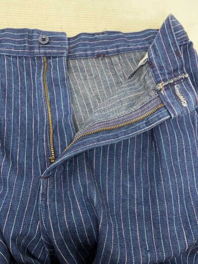 商品画像：70s-80s/ウォバッシュストライプ/scovilジッパー/RUMBLE SEATS/パンツ/NVY/ 3