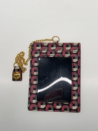 商品画像：幾何学柄/長財布/PNK/レディース/パスケース付き 7