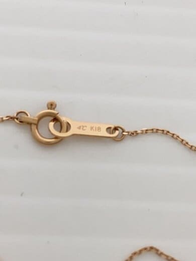 商品画像：K18/ネックレス/カラーストーン/GLD/トップ有/レディース 5