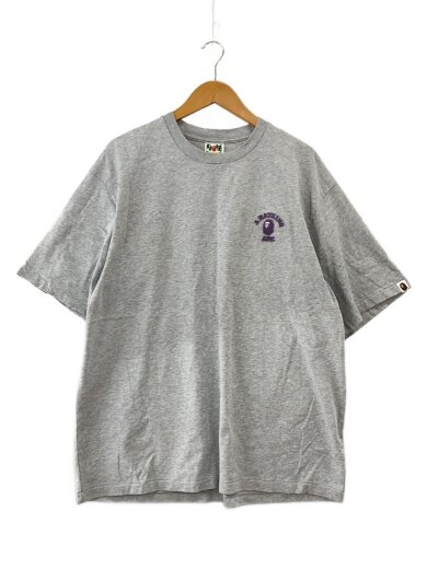 商品画像：APE COLLEGE ONE POINT/Tシャツ/XL/コットン/GRY/001TEK301302M// 1