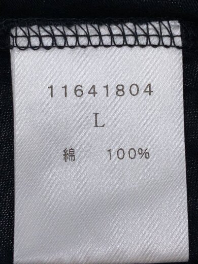 商品画像：Tシャツ/L/コットン/BLK/11641804// 4