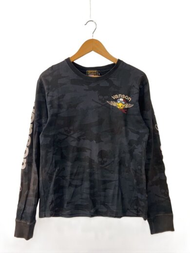 商品画像：長袖Tシャツ/M/コットン/BLK/カモフラ/トゥイーティー/LOONEY TUNES/ 1