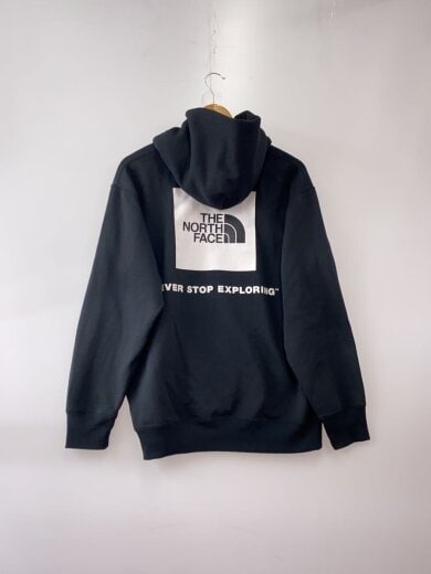 商品画像：BACK SQUARE LOGO HOODIE_バック スクエア ロゴ フーディ/L/コットン/BLK/無地 2