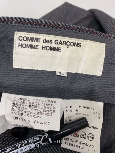 商品画像：1999AW/90s/archive/再構築/スラックスパンツ/L/GRY/ストライプ/IP-04014L 5