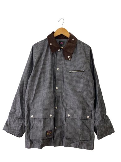 商品画像：denim hunting jacket/ジャケット/L/コットン/GRY/チェック/rt2252012// 1
