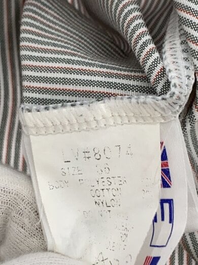商品画像：スナップステンカラーコート/36/コットン/GRY/ストライプ/8074 5