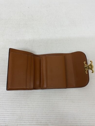商品画像：トリオンフ/シャイニースムースラムスキン/スモールフラップ/3つ折り財布/レザー/BRW/レディース 7