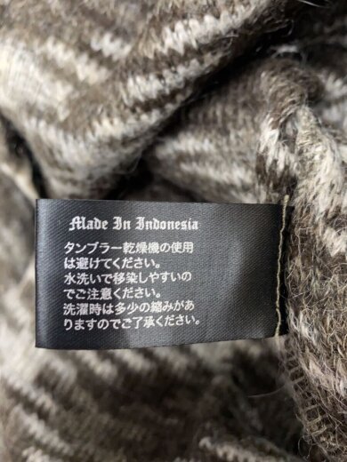 商品画像：ウールロングシャツ/長袖シャツ/2/ウール/BRW/総柄 6